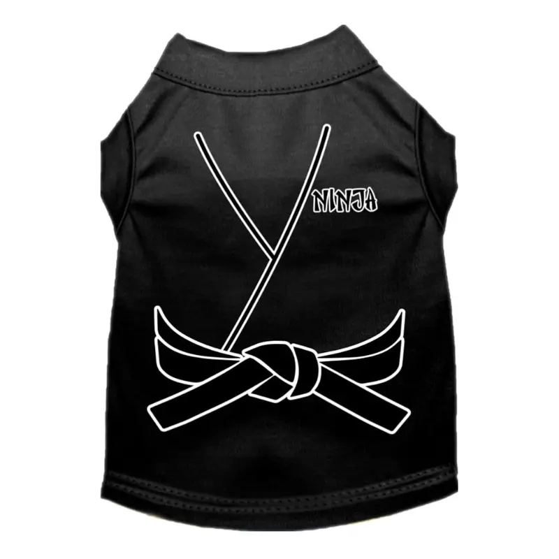 Mirage Halloween Ninja Costume Dog Shirt - Black