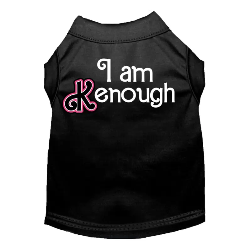 Mirage I am Kenough Dog Shirt - Black