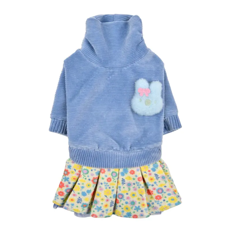 Pinkaholic Lomasi Turtleneck Dog Dress - Blue