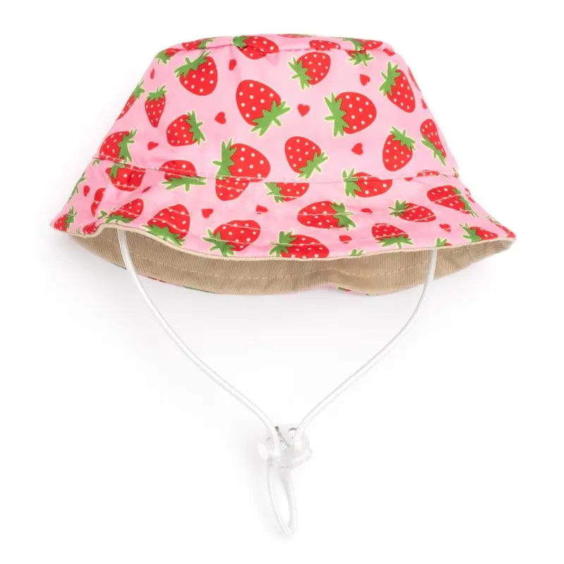 Worthy Dog Bucket Dog Hat - Strawberries