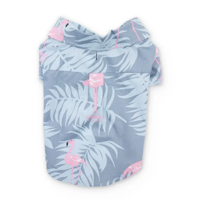 DOGO Flamingo Dog Shirt - Blue