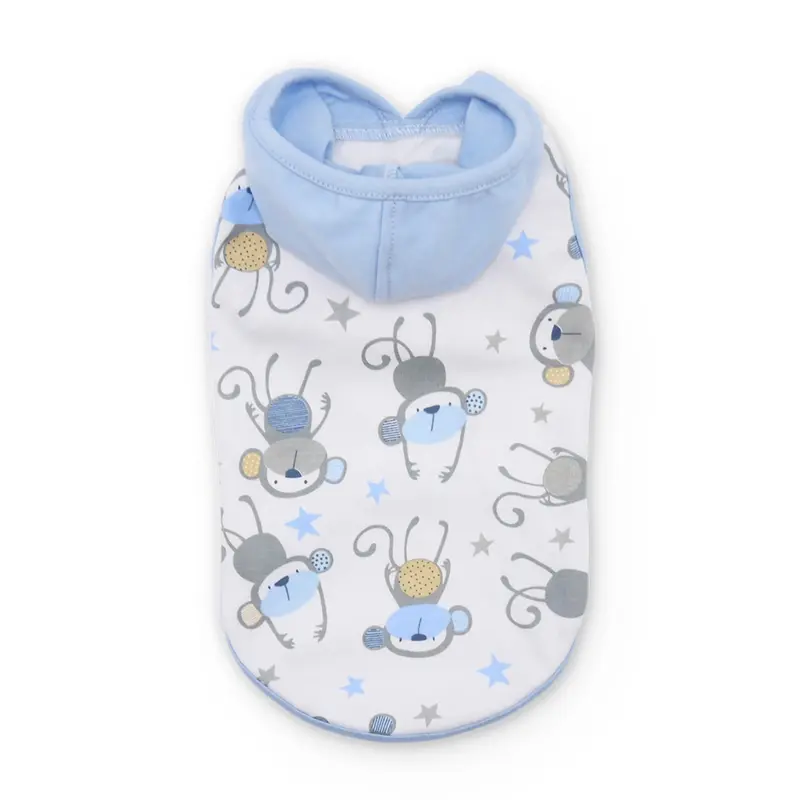 DOGO Monkey Hooded Tank - Blue