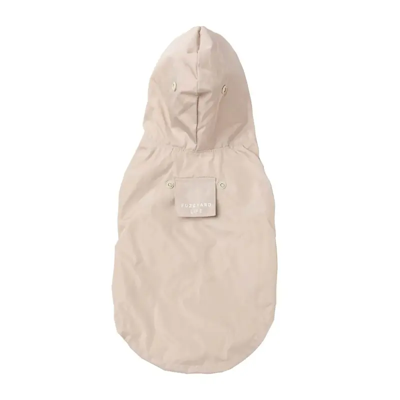 FuzzYard Life Dog Raincoat - Sandstone