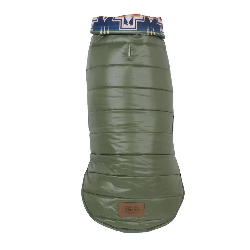 Pendleton Pet Century Harding Puffer Dog Coat - Loden Green