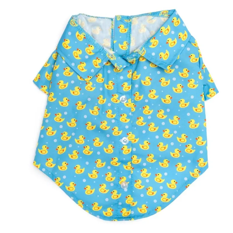 Worthy Dog Rubber Duck Dog Shirt - Blue