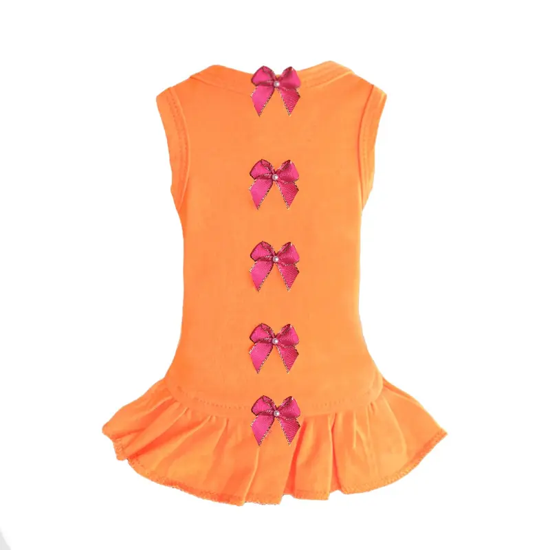 Hello Doggie Summer Dreams Dog Dress - Orange