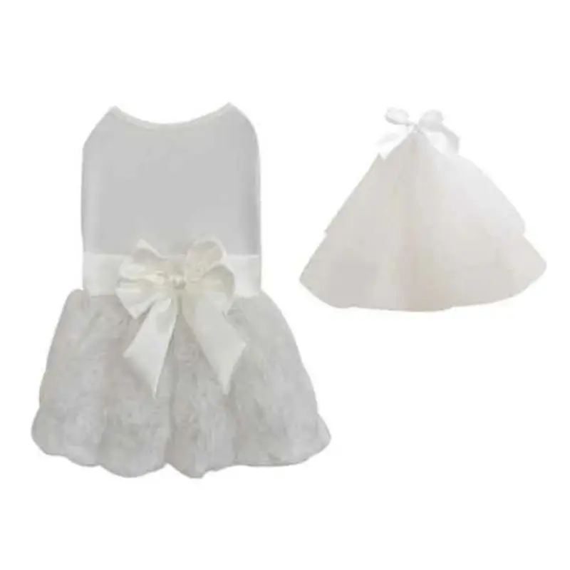 Pawpatu White Wedding Dress Dog Costume