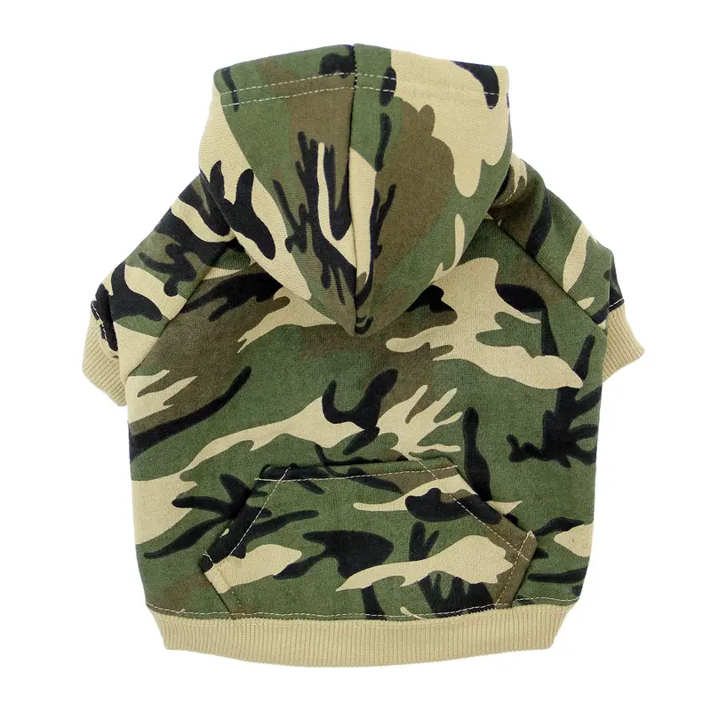 Casual Canine Camo Dog Hoodie - Green