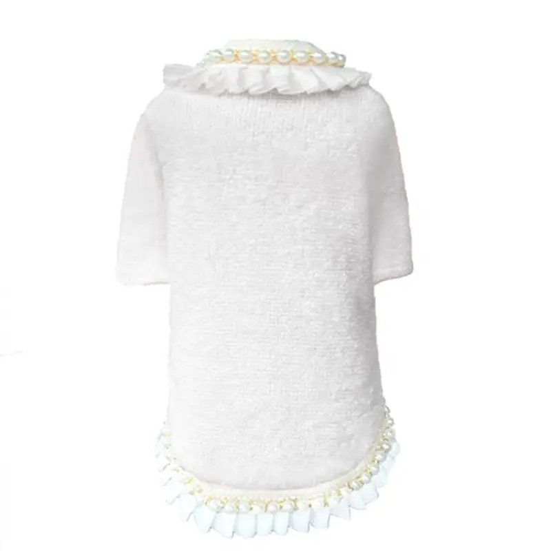 Hello Doggie Dream Pearls Dog Sweater - Ivory