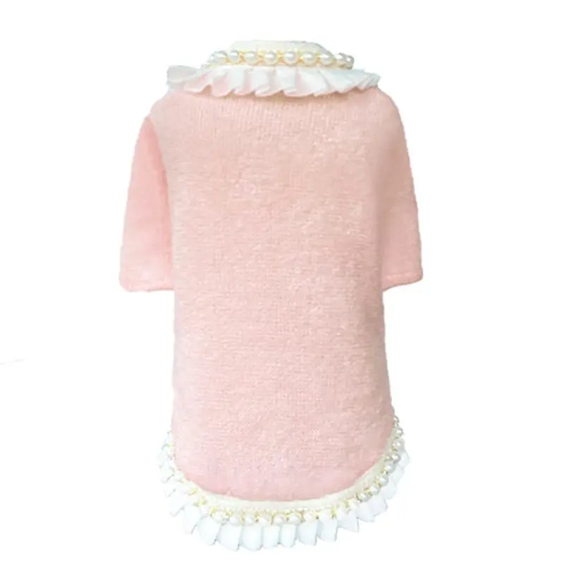Hello Doggie Dream Pearls Dog Sweater - Peach