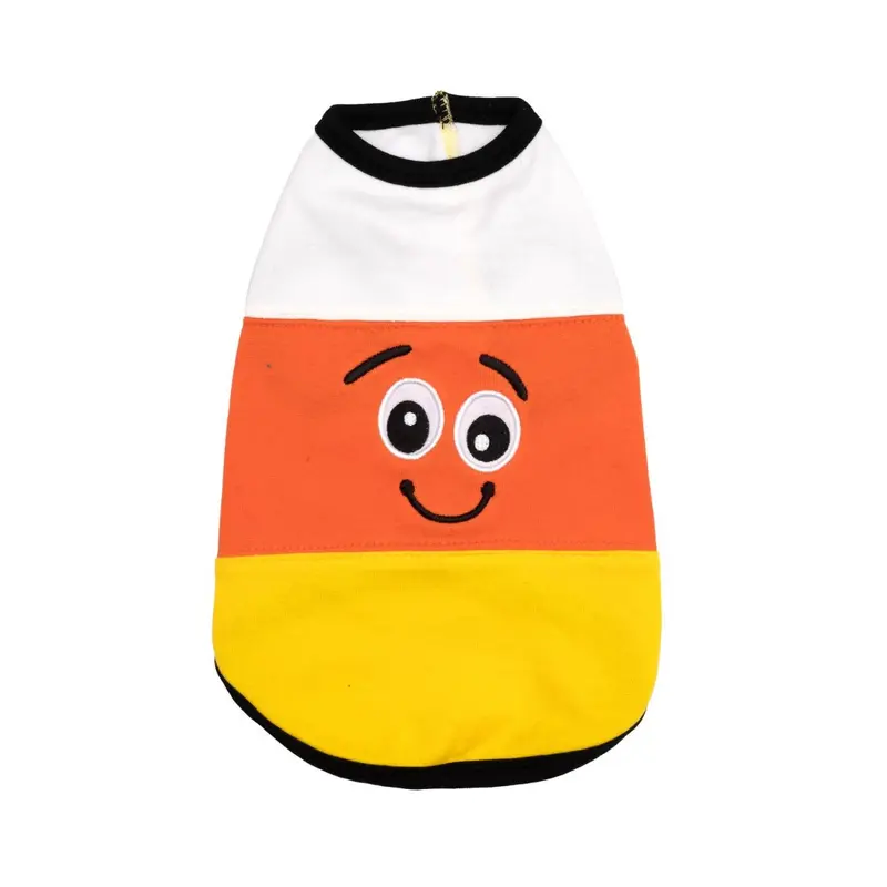 Worthy Dog Halloween Dog T-Shirt - Candy Corn