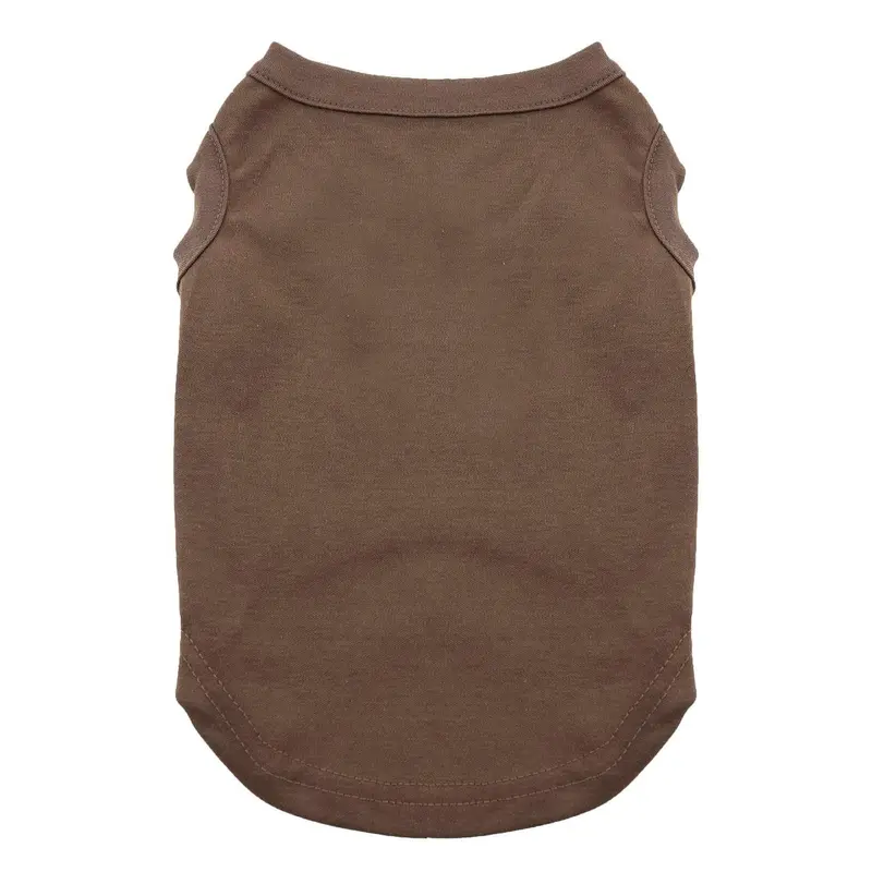 Plain Dog and Cat Shirt - Brown