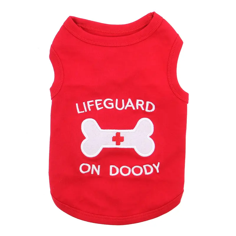 Lifeguard on Doody Dog Tank - Red