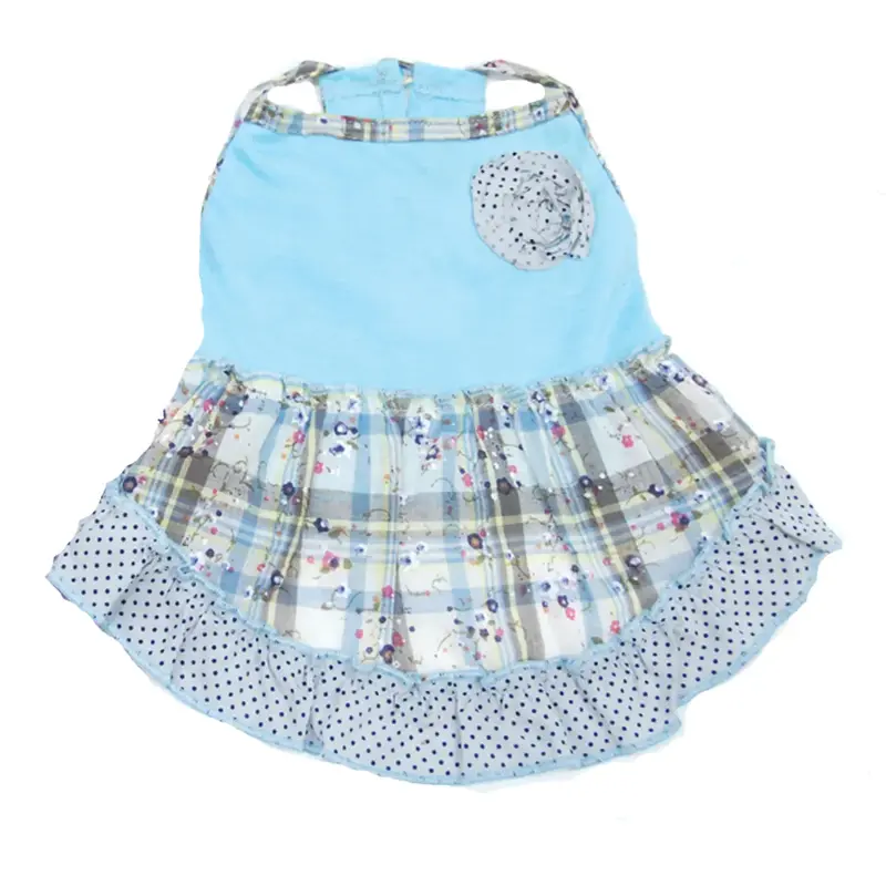 Oscar Newman Take it Easy Tank Dog Dress - Blue