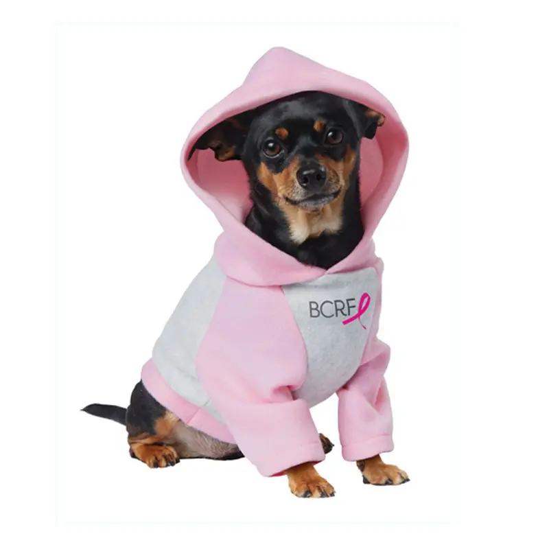 BCRF Pink Ribbon Dog Hoodie