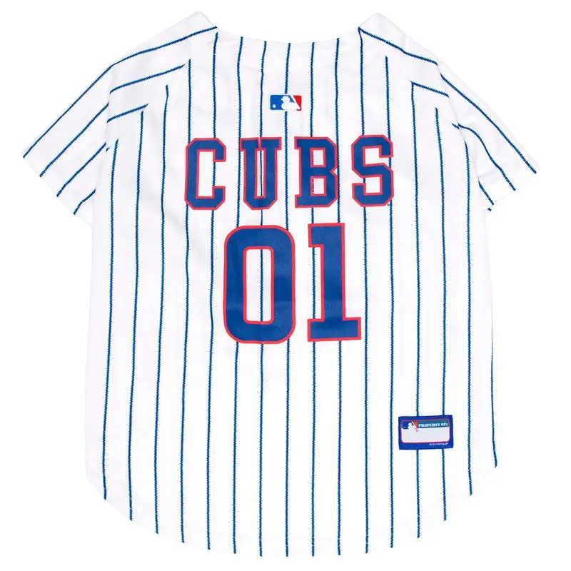 Chicago Cubs Officially Licensed Dog Jersey - Pinstripe