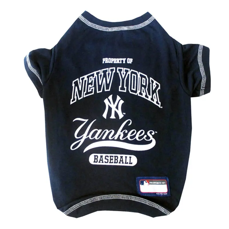 New York Yankees Dog T-Shirt - Navy Blue
