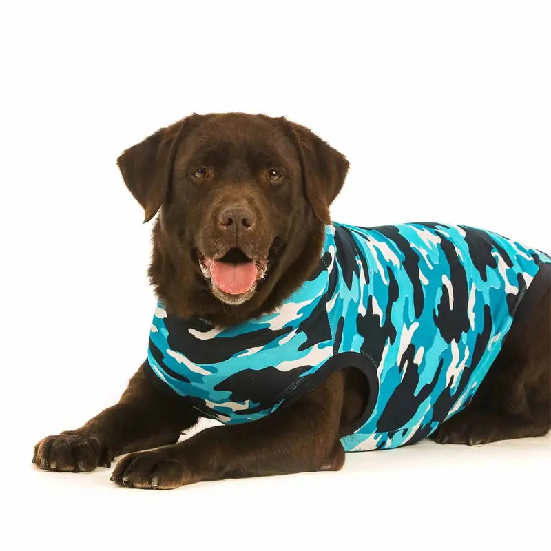 Suitical Dog Recovery Suit - Blue Camo