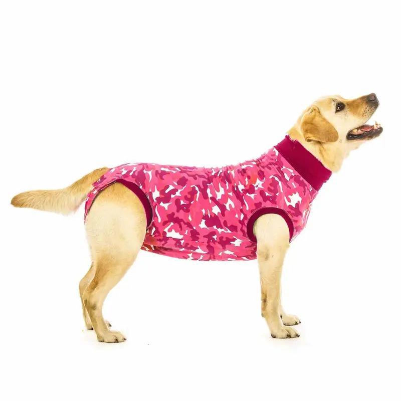 Suitical Dog Recovery Suit - Pink Camo
