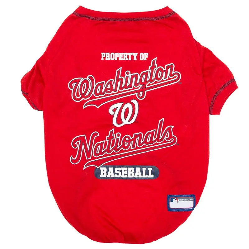 Washington Nationals Dog T-Shirt - Red