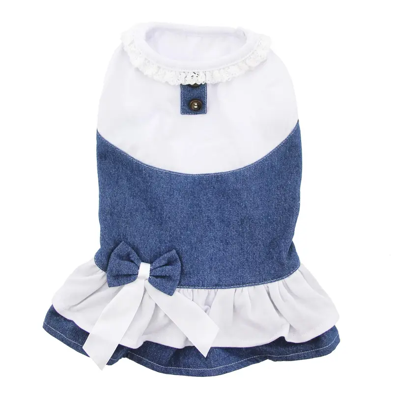 Denim Spring Dog Dress by Parisian Pet