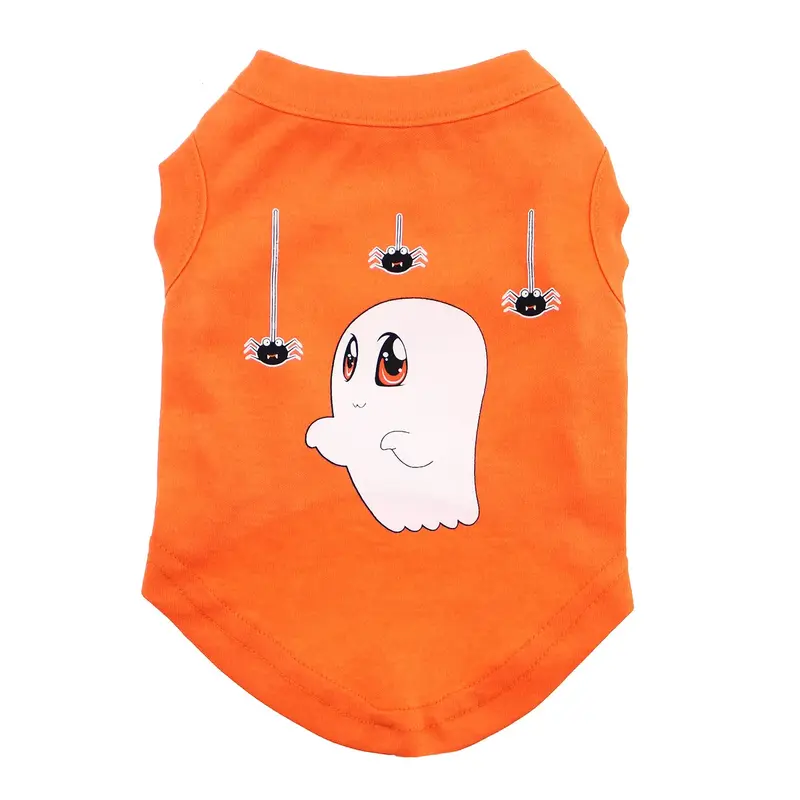 Mirage Halloween Sammy the Ghost Dog and Cat Shirt - Orange