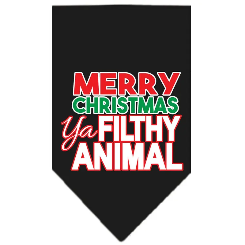 Mirage Ya Filthy Animal Dog Bandana - Black
