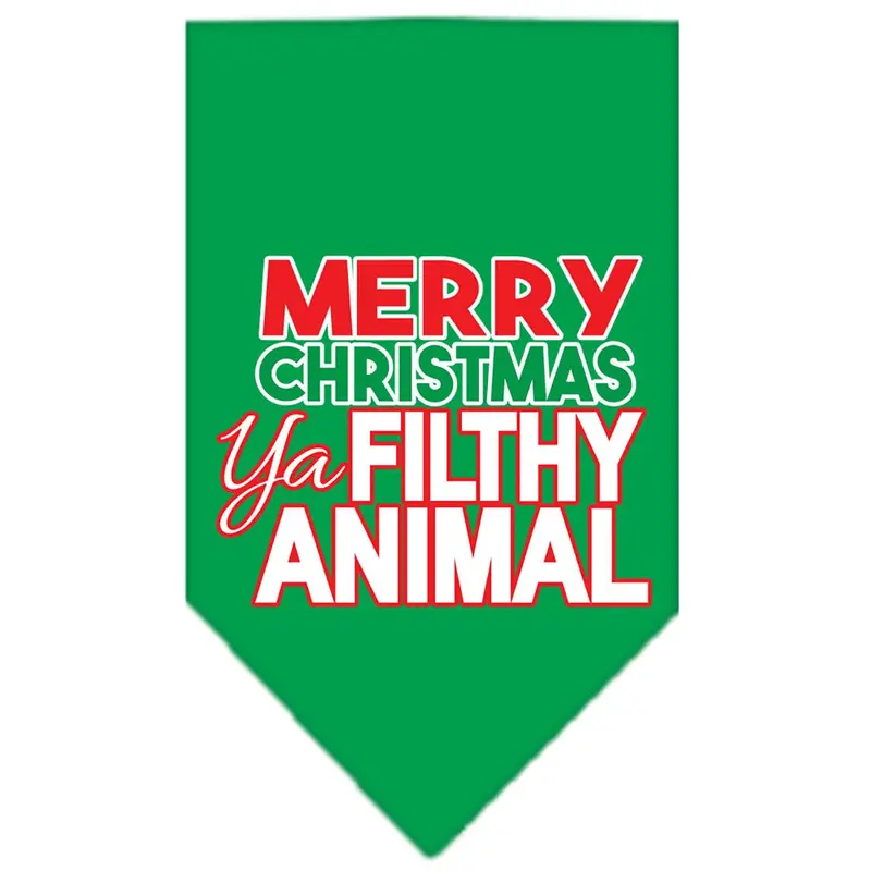 Mirage Ya Filthy Animal Dog Bandana - Green
