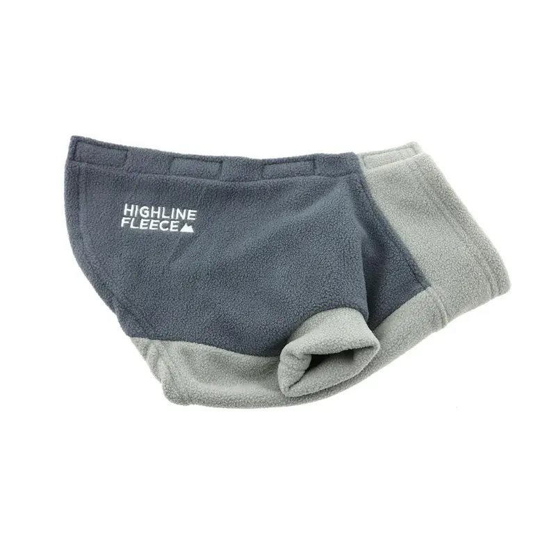 Highline Fleece Dog Coat by Doggie Design - Two Tone Gray