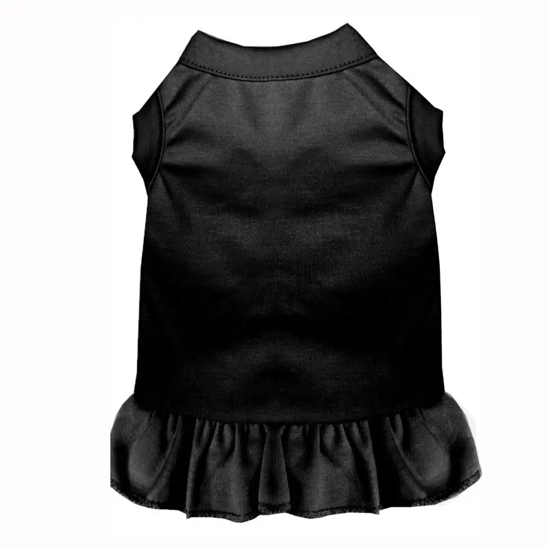 Plain Dog and Cat Dress - Black