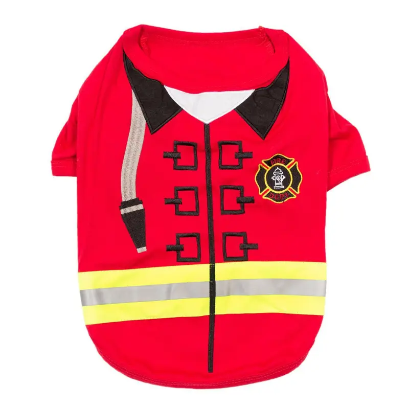 Firebarker Firefighter Dog Costume Shirt