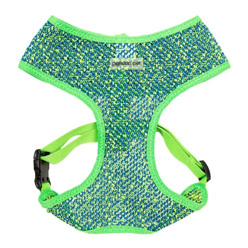 Parisian Pet Sport Net Dog Harness - Green/Blue