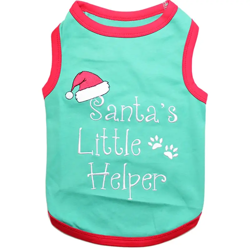 Santa's Little Helper Dog Tank by Parisian Pet