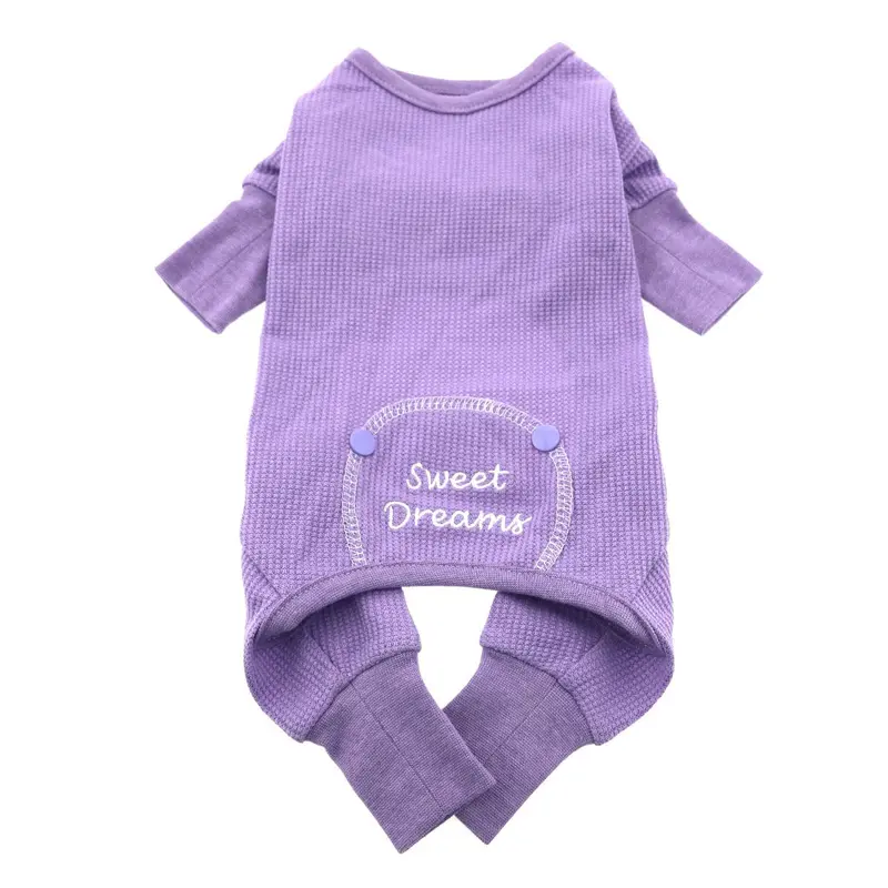 Sweet Dreams Thermal Dog Pajamas by Doggie Design - Lilac