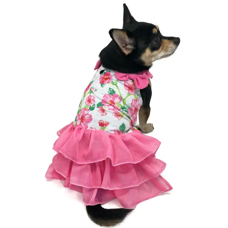 Floral Flounce Dog Dress by Dogo