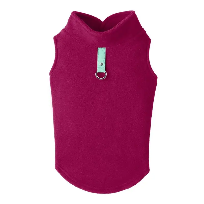 Gooby Fleece Dog Vest - Fuchsia
