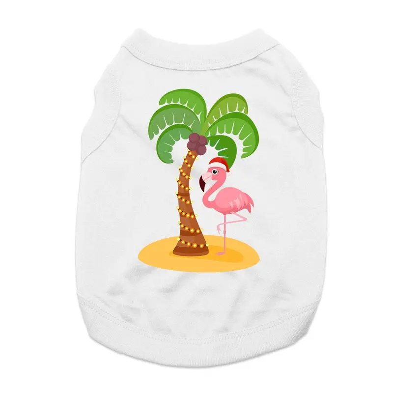 Fa La La La Mingo Holiday Dog Shirt - White