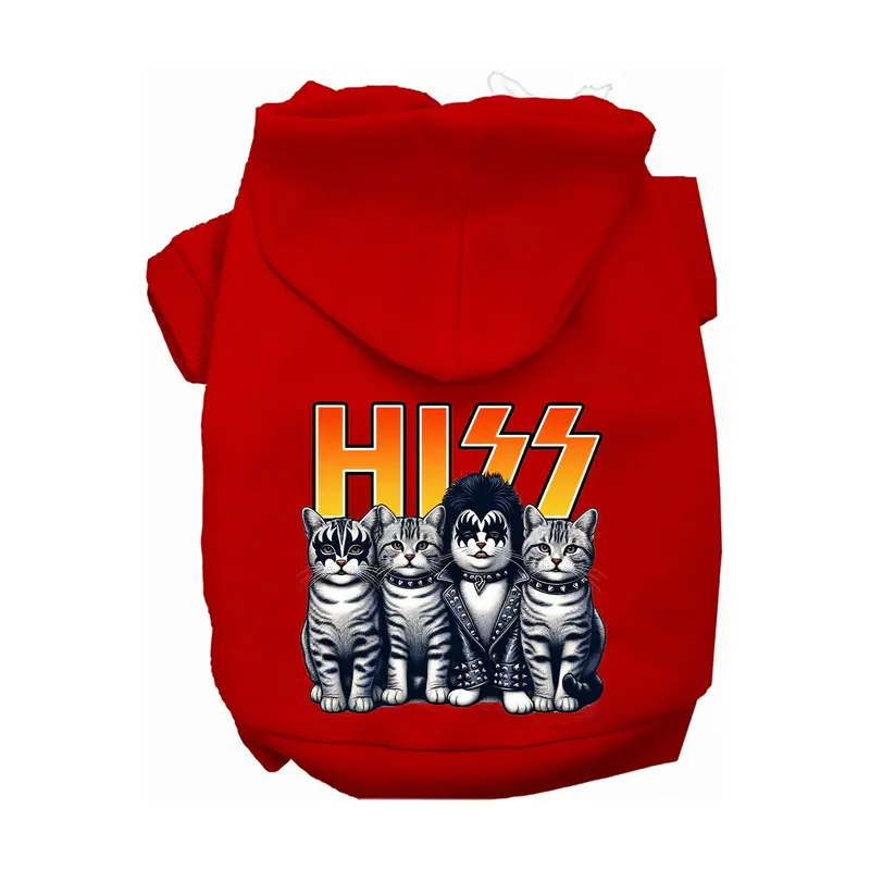 Mirage Hiss Kitties Pet Hoodie - Red