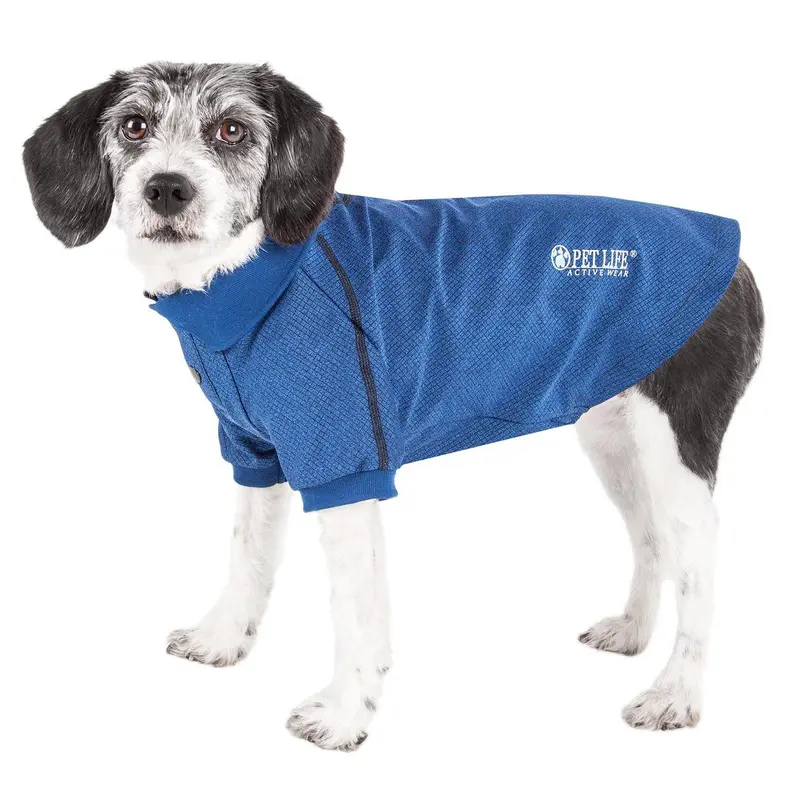 Pet Life ACTIVE Fur-Flexed Performance Dog Polo - Navy