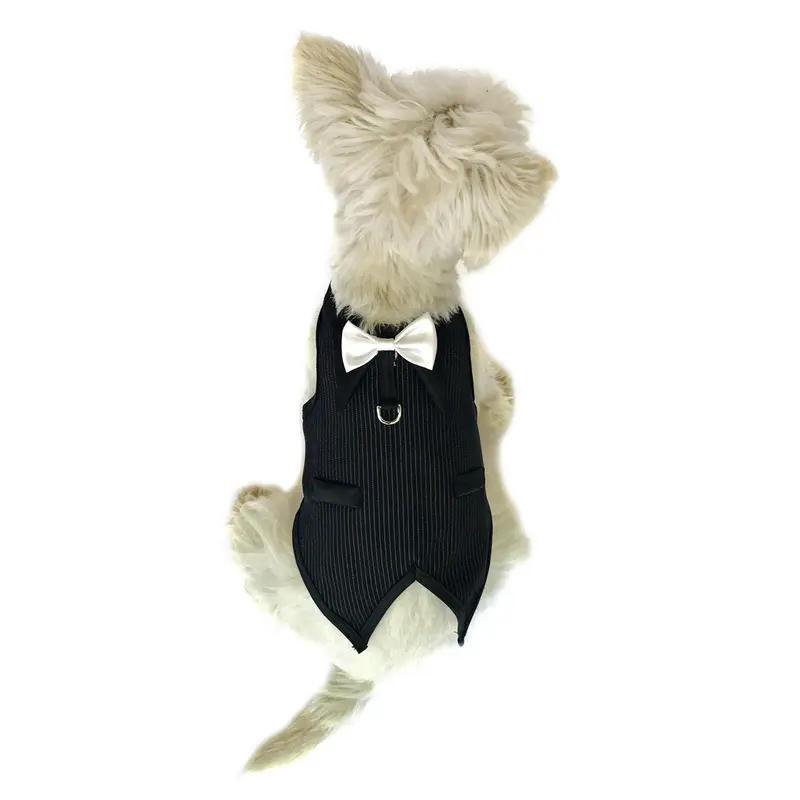 The Dog Squad DogFather Pinstripe Dog Tuxedo