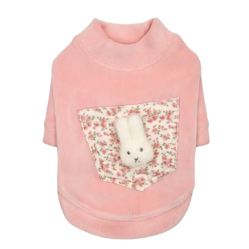 Pinkaholic Dora Floral Bunny Dog Shirt - Pink