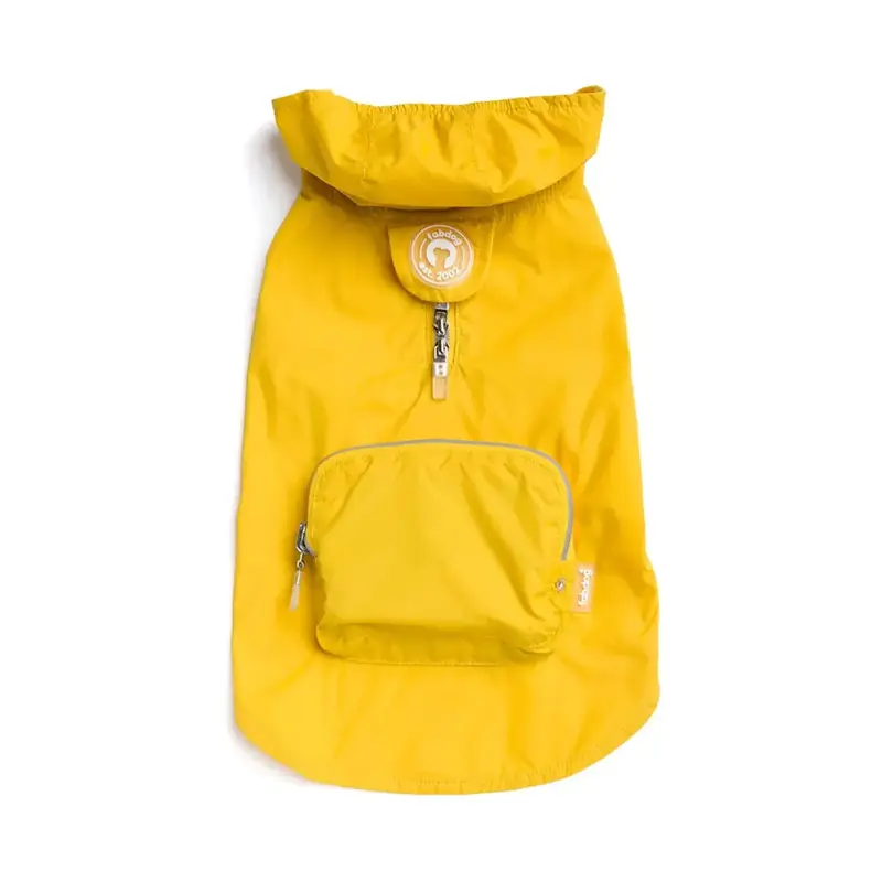 fabdog Dog Raincoat - Yellow