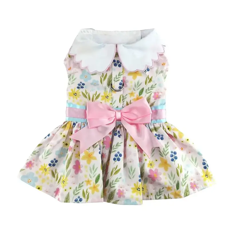 Pastel Meadow Dog Harness Dress by Doggie Design