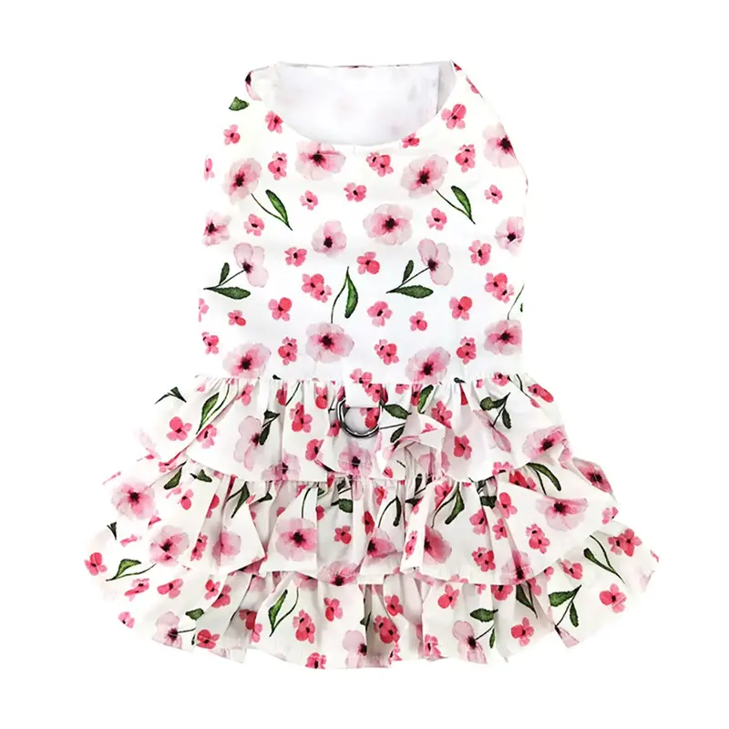 Spring Wildflower Dog Harness Dress by Doggie Design