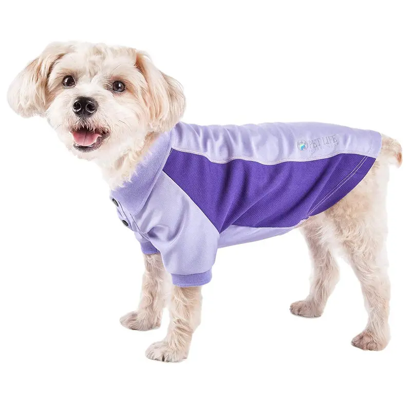 Pet Life ACTIVE Barko Pawlo Performance Dog Polo - Lavender