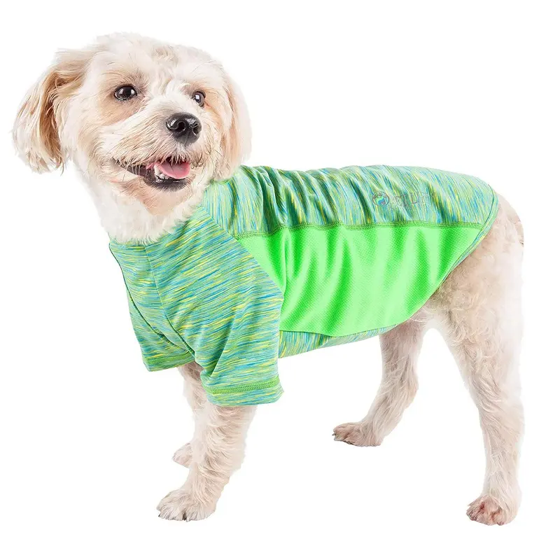 Pet Life ACTIVE Warf Speed Performance Dog T-Shirt - Green Heather