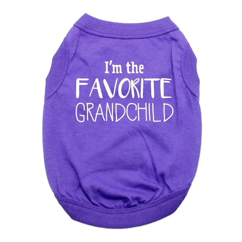 Favorite Grandchild Dog Shirt - Purple