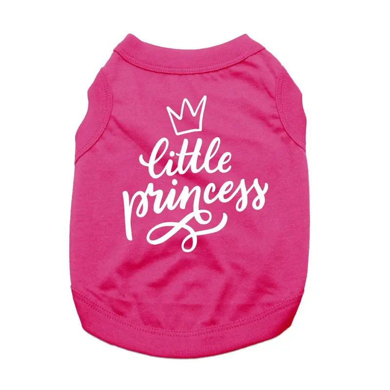 Little Princess Dog Shirt - Bright Pink