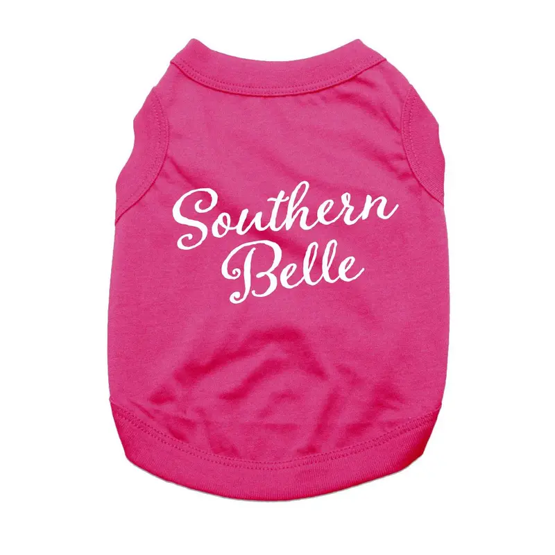 Southern Belle Dog Shirt - Bright Pink