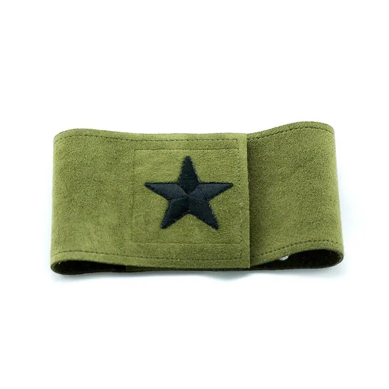 Susan Lanci Star Wizzer Dog Belly Band - Olive